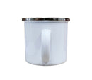 12 oz. Fine Enamel Cup w/Silver Lip 1 Pc
