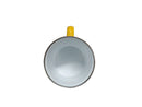 12 oz. Fine Enamel Cup w/Silver Lip (Yellow) 1 Pc