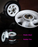 Chariot d'escalade d'escalier Chariot à bagages pliable portable avec levier à main étendu avec 6 roues et 2 roues de secours 