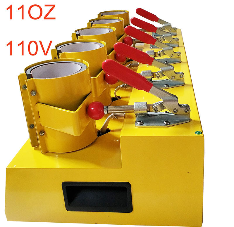 11oz Five Station Mug Heat Press Sublimation Transfer