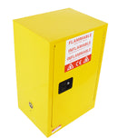 Armoire de sécurité pour armoire de stockage de liquides inflammables de 12 gallons avec étiquette d'avertissement en acier