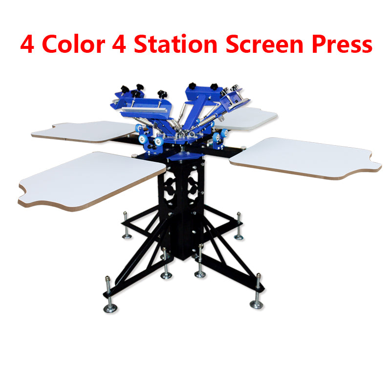 4-4 Machine de sérigraphie à double roue Presse à sérigraphie Équipement de bricolage T-shirt 
