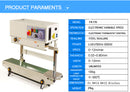 Machine de cachetage de film continu de scelleur de sac vertical de bande continue de FR-770 avec le scelleur horizontal de sac de PVC de support 110V 