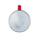 12 oz. Fine Enamel Cup w/Silver Lip (Red) 1 Pc