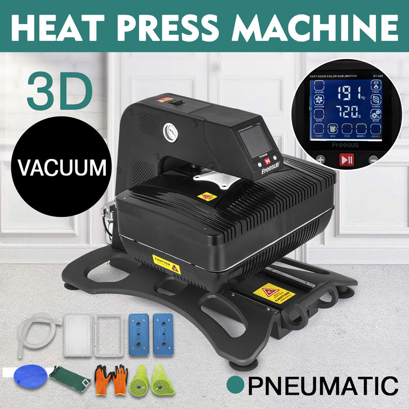 3D Pneumatic Sublimation Vacuum Heat Press Machine