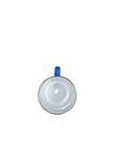 12 oz. Fine Enamel Cup w/Silver Lip (Light Blue) 1 Pc
