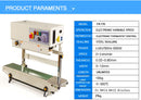 Machine de cachetage de film continu de scelleur de sac vertical de bande continue de FR-770 avec le scelleur horizontal de sac de PVC de support 110V 