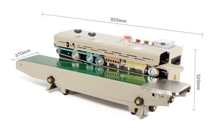 Machine à sceller en continu Scellant automatique à bande PVC Membrane Sac Film Scellant 110V (FRD1000 Vertical) 