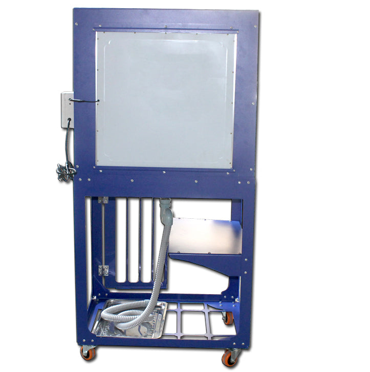 Cabine de lavage verticale d'écran en soie de contre-jour du réservoir 110V de lavage d'impression d'écran 