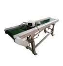 Systèmes de bande transporteuse inclinée en PVC pour le transport industriel Longueur du convoyeur 70,8 pouces Largeur de la bande 11,8 pouces