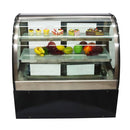 vitrine réfrigérée commerciale du gâteau 220v vitrine en verre de 36 pouces 