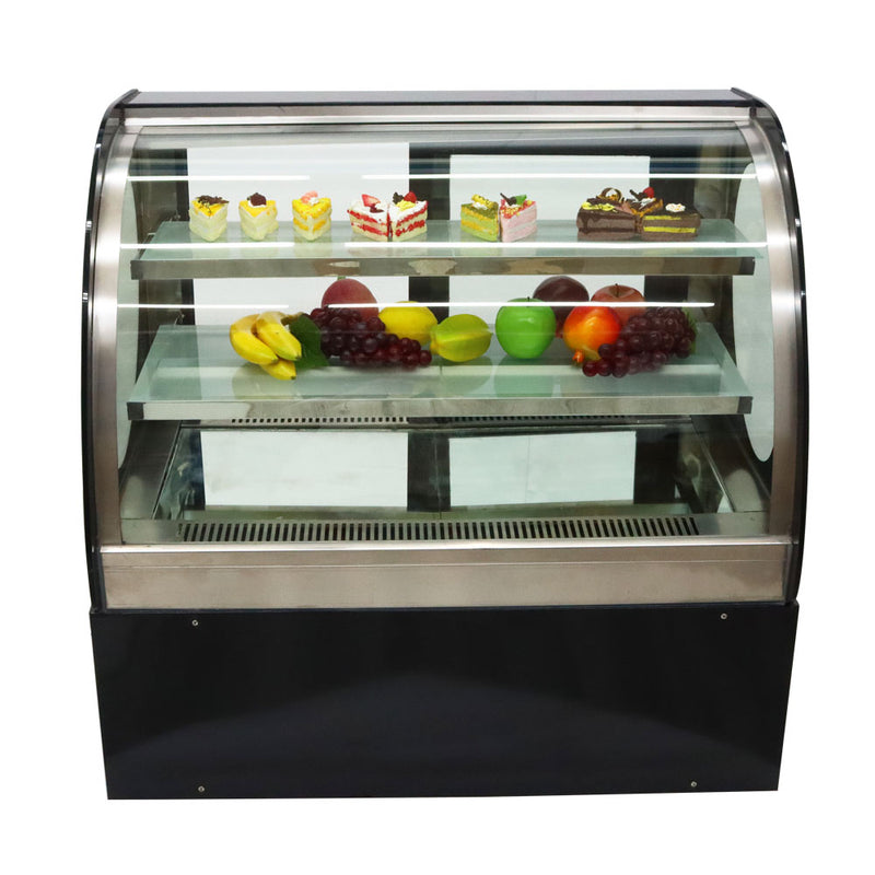 vitrine réfrigérée commerciale du gâteau 220v vitrine en verre de 36 pouces 