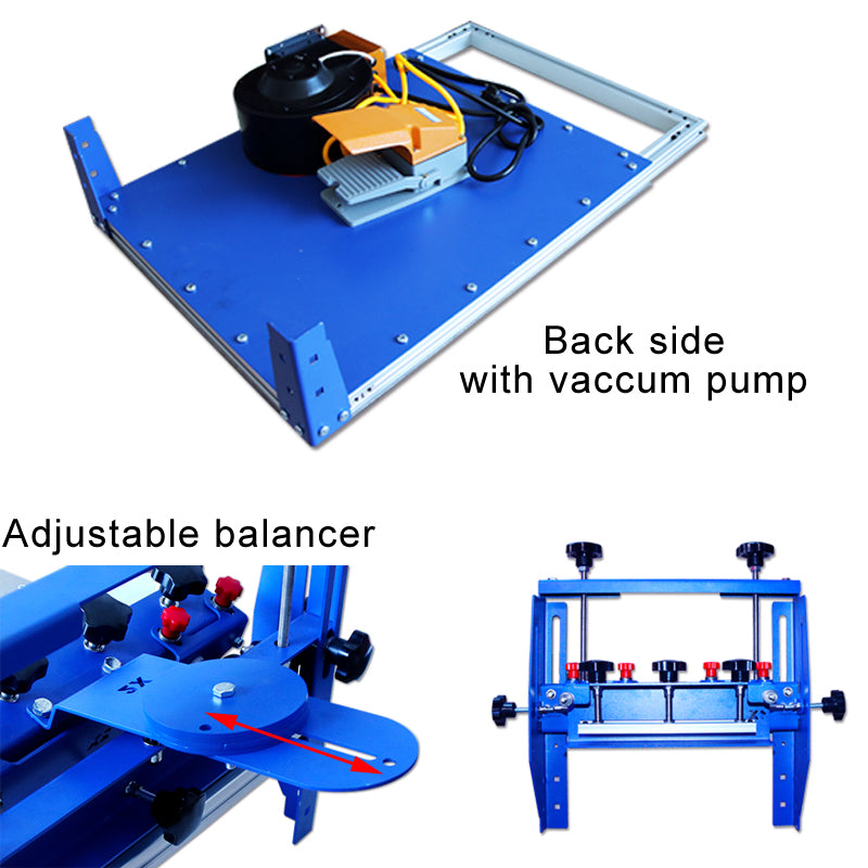 3 Directions Micro-adjustable Vacuum Screen Printer