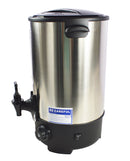 Distributeur d'eau chaude Seau d'eau bouillie Baril d'isolation en acier inoxydable à double couche Convient pour café, salon de thé et magasin de thé au lait 20L 