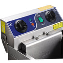 Friteuse électrique commerciale électrique en acier inoxydable avec poulet frit étrangleur (réservoir simple de 10 L) 