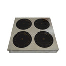 Ustensiles de cuisine à Induction commerciale cuisinière en acier inoxydable brûleur de comptoir électrique plaque chauffante Quad cuisinière 110V 2.5KW 