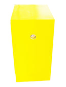 Armoire de sécurité pour armoire de stockage de liquides inflammables de 12 gallons avec étiquette d'avertissement en acier