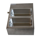 Chocolat Melting Pot Machine 2 Pan Électrique Commercial En Acier Inoxydable Fondeur De Chocolat Commande Numérique Réchauffeur De Chocolat 1000W 