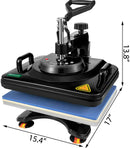 Imprimante de tasse de T-Shirt de Sublimation de transfert numérique de Machine de presse à chaud professionnelle multifonctionnelle améliorée 5in1 