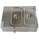 Chocolat Melting Pot Machine 2 Pan Électrique Commercial En Acier Inoxydable Fondeur De Chocolat Commande Numérique Réchauffeur De Chocolat 1000W 