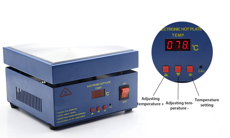 Station de préchauffage de préchauffage de plaque chauffante électronique 110V 