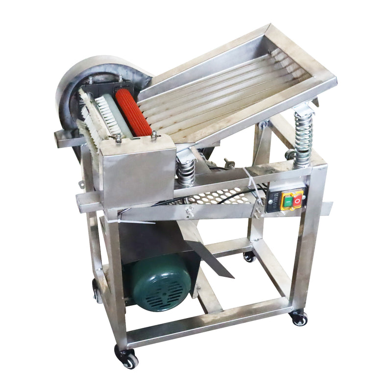 Pea peeling machine