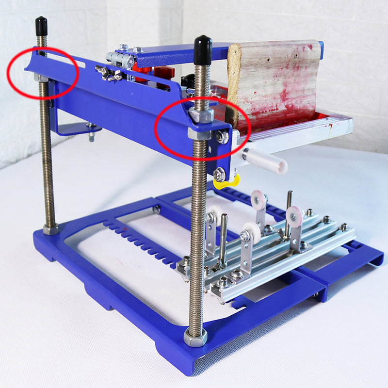 Model-A 170mm Diameter Curved Screen Printing Machine