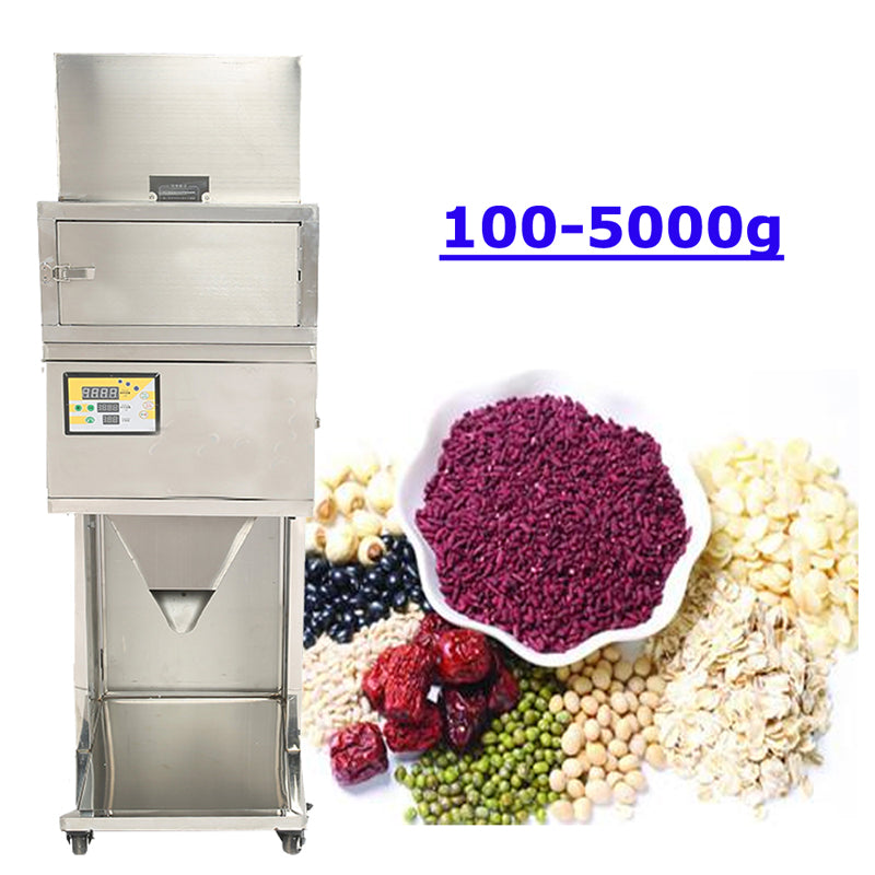 Machine de remplissage de poudre 100-5000gPesage et remplissage automatiques 6-10 sacs/min pour graines cacahuètes noix de cajou poudre de soja 