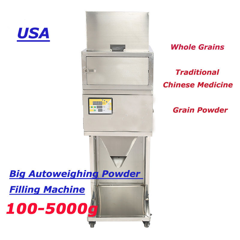 Machine de remplissage de poudre 100-5000gPesage et remplissage automatiques 6-10 sacs/min pour graines cacahuètes noix de cajou poudre de soja 